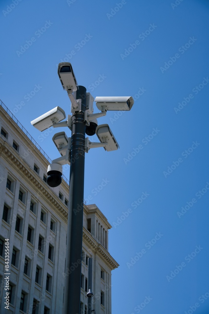 Closed-Circuit Security Cameras for Surveillance. CCTV Closed-Circuit Security Cameras for Surveillance. CCTV