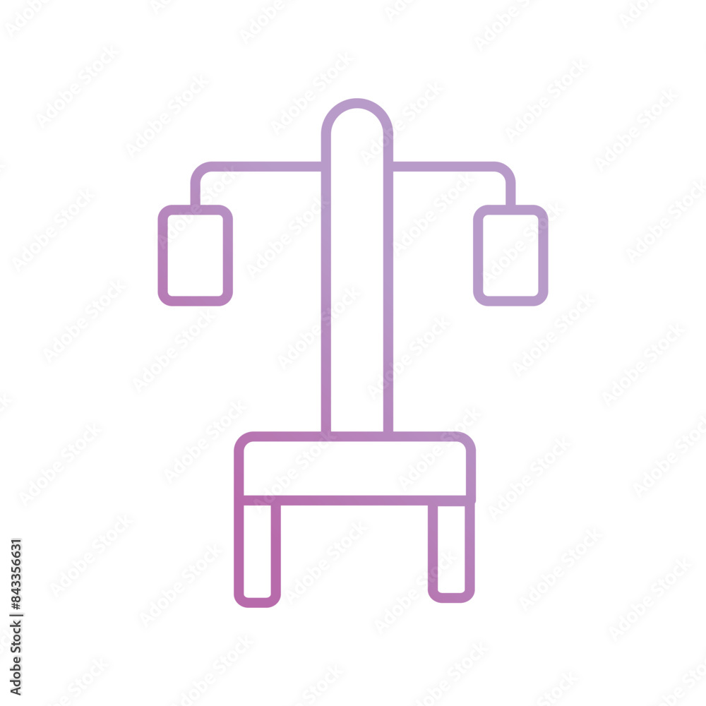 gym machine icon with white background vector stock illustration gym machine icon with white background vector stock illustration