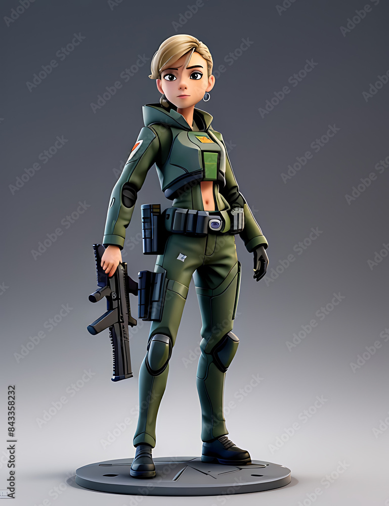A sci-fi futuristic gun or assault rifle placed on the gun stand with isolated background and copy space, modern war arms and guns
A sci-fi futuristic gun or assault rifle placed on the gun stand with isolated background and copy space, modern war arms and guns