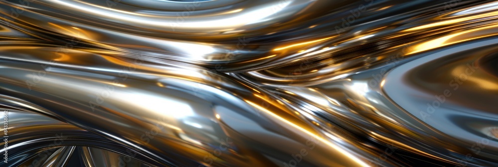Organic Forms With A Sleek, Polished Look, In Reflective Silvers And Golds, Suggesting Modernity And Sophistication , HD Wallpapers, Background Image Organic Forms With A Sleek, Polished Look, In Reflective Silvers And Golds, Suggesting Modernity And Sophistication , HD Wallpapers, Background Image