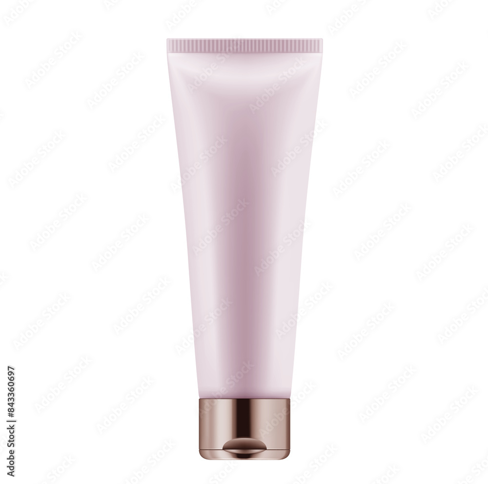 Pink Tube of cream on white background, gold cap,blank packaging cosmetic plastic tube on white background, Mockup plastic tube for cosmetics Pink Tube of cream on white background, gold cap,blank packaging cosmetic plastic tube on white background, Mockup plastic tube for cosmetics