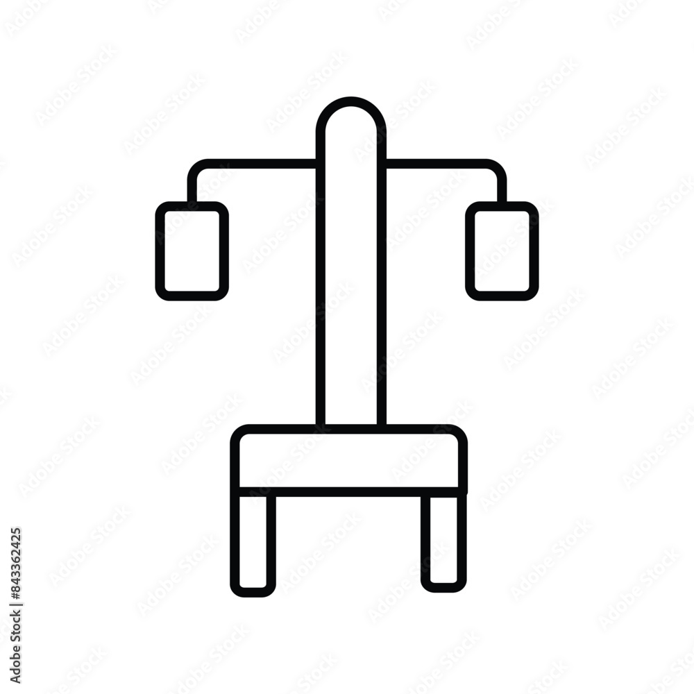 gym machine icon with white background vector stock illustration gym machine icon with white background vector stock illustration