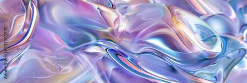 Flowing Forms With A Translucent, Jelly-Like Appearance, In Light Blues And Purples, Suggesting Delicacy And Fluidity , HD Wallpapers, Background Image