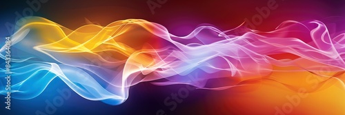 Flowing Shapes With A Gradient Color Finish, Blending Warm And Cool Hues, Creating A Harmonious And Dynamic Visual Effect , HD Wallpapers, Background Image
