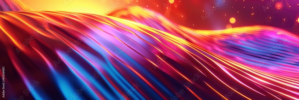 Obraz premium Interweaving Dynamic Lines Creating Wave Effects, In Intricate Patterns, Evoking Complexity And Movement , HD Wallpapers, Background Image