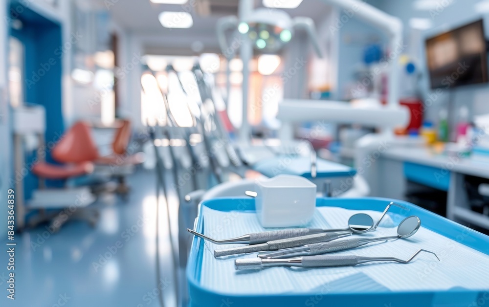 Oral Health Month Dentist Preparing Tools in Sterile Clinic Environment, Promoting Dental Care Awareness Oral Health Month Dentist Preparing Tools in Sterile Clinic Environment, Promoting Dental Care Awareness