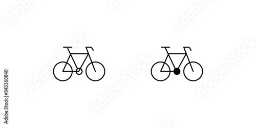 bicycle icon with white background vector stock illustration