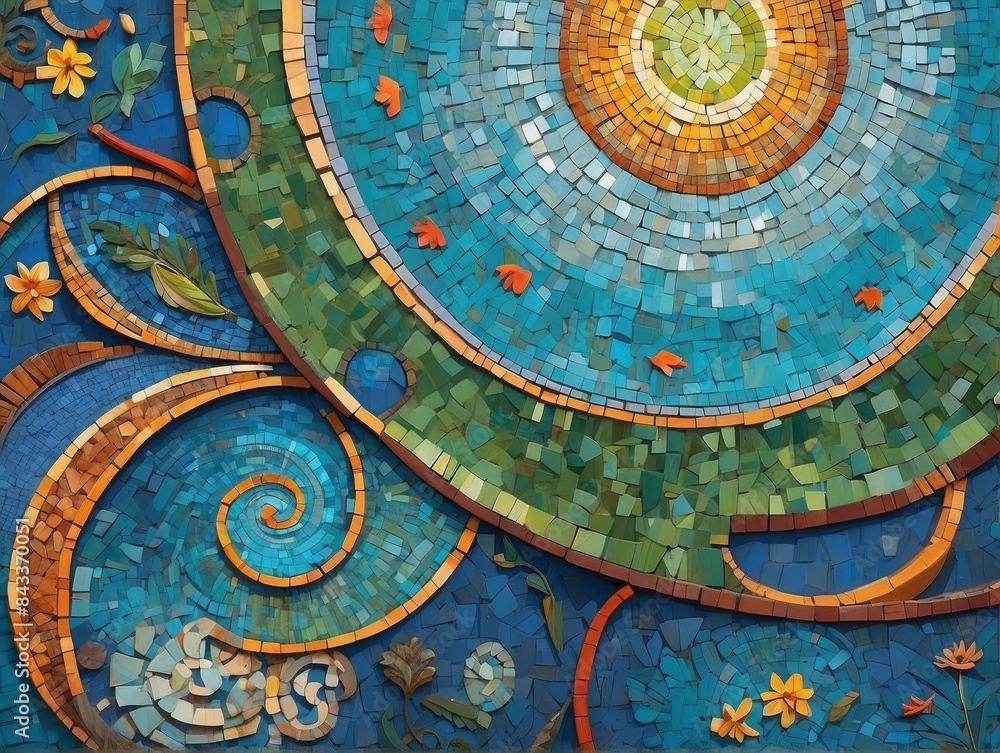 Fototapeta premium background with circles