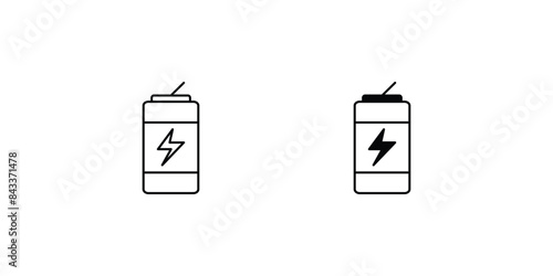 energy drink icon with white background vector stock illustration