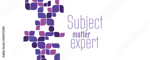 Subject matter expert text on white background