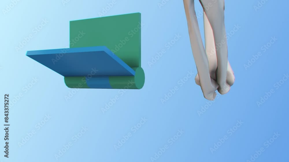 Labeled skeleton connections scheme. Educational anatomical diagram