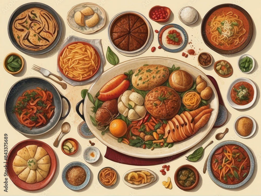 set of food set of food