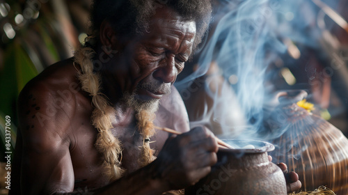 A traditional way of drinking kava in Vanuatu. 