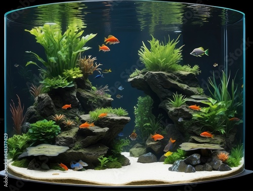 aquarium with fishes