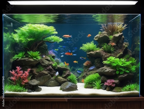 aquarium with fishes