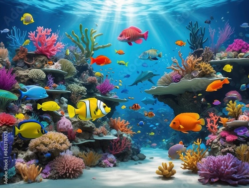 tropical coral reef photo