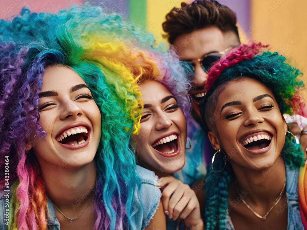 Friends with Rainbow Hair 3 Friends with Rainbow Hair 3