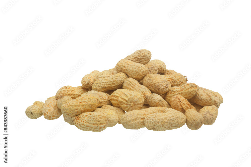 pile organic peanuts in shell on transparent background pile organic peanuts in shell on transparent background