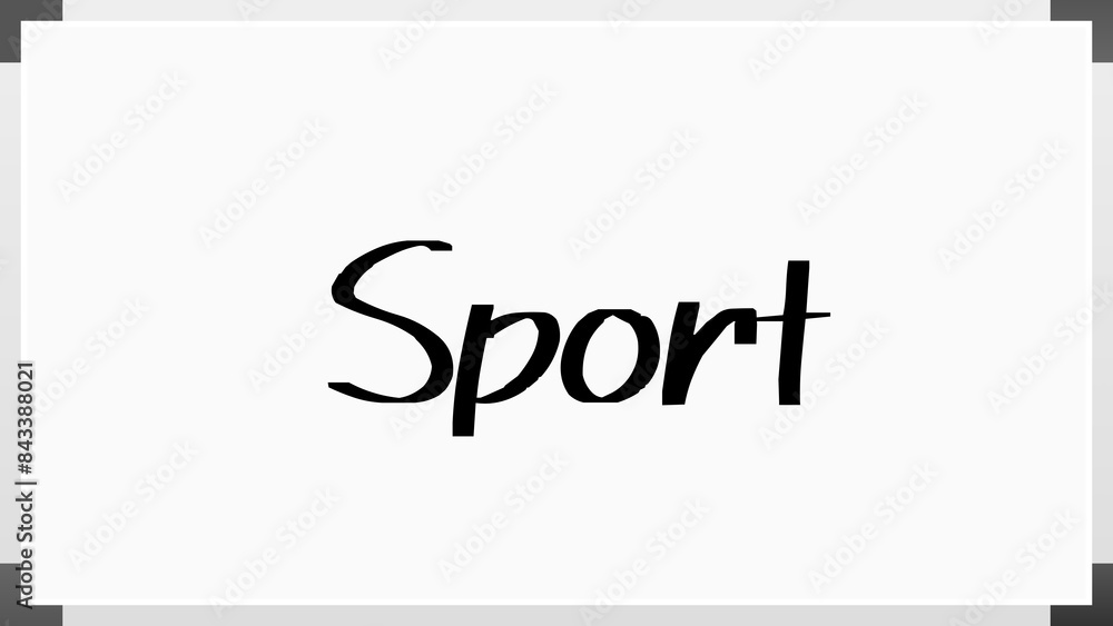 Sport (スポーツ) のホワイトボード風イラスト Sport (スポーツ) のホワイトボード風イラスト