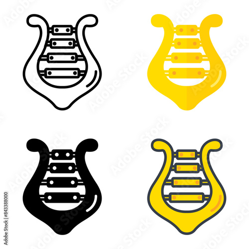 The Lyre icon represents a string instrument used in ancient and classical music for melodic and harmonic sounds.