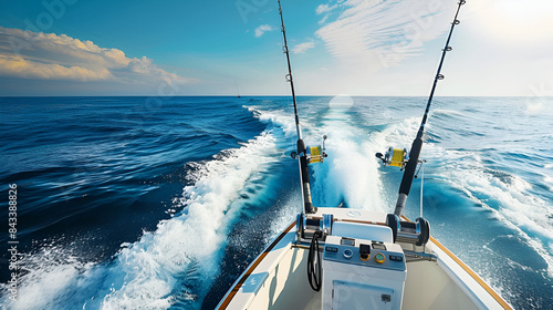 Hightech Fishing Equipment on a Deluxe Yacht