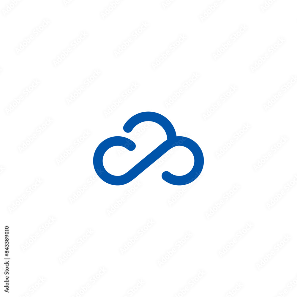 Cloud Storage Logo Design Vector 