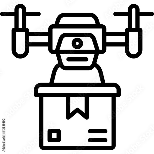 Delivery Drone Icon