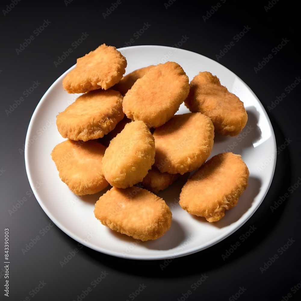 Bite-size Nuggets with Red Dip Bite-size Nuggets with Red Dip