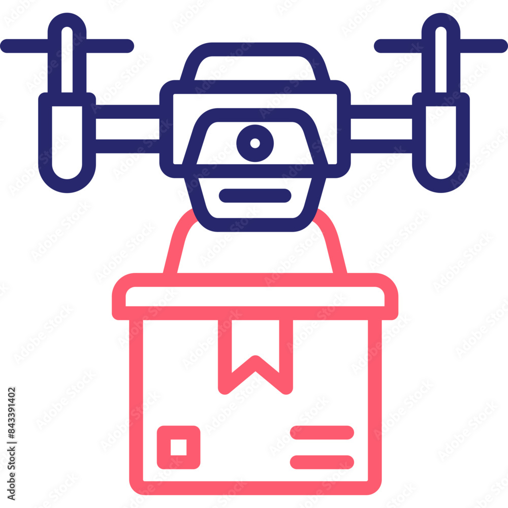 Delivery Drone Icon Delivery Drone Icon