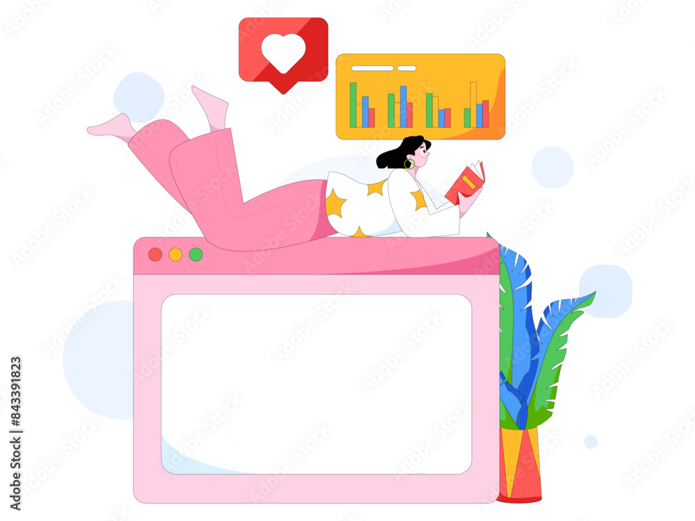 Flat vector illustration of business people operating work scene
Flat vector illustration of business people operating work scene