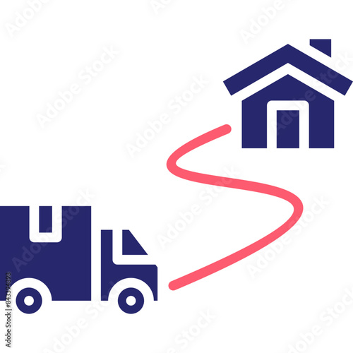 Delivery Route Icon