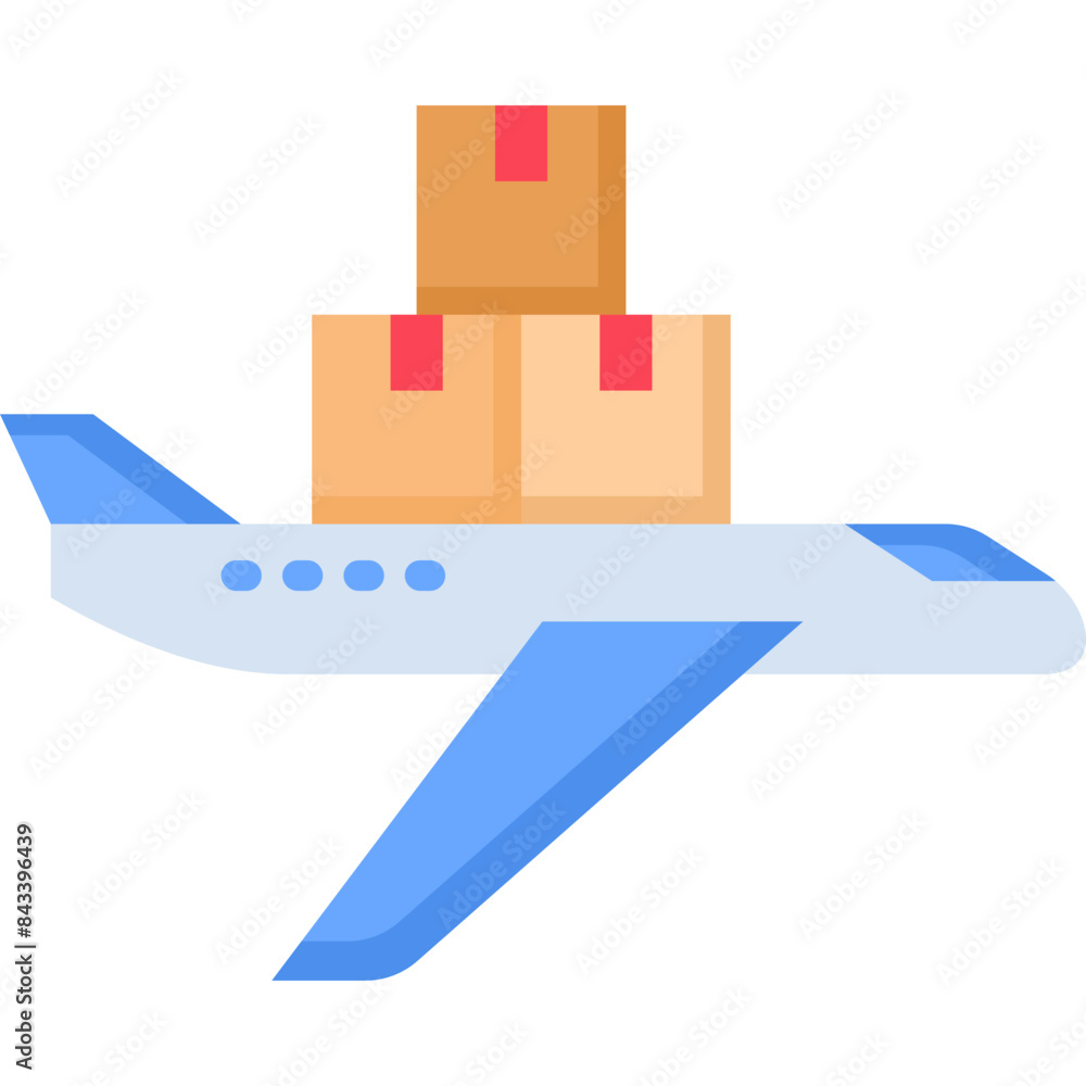 Airplane Cargo Icon