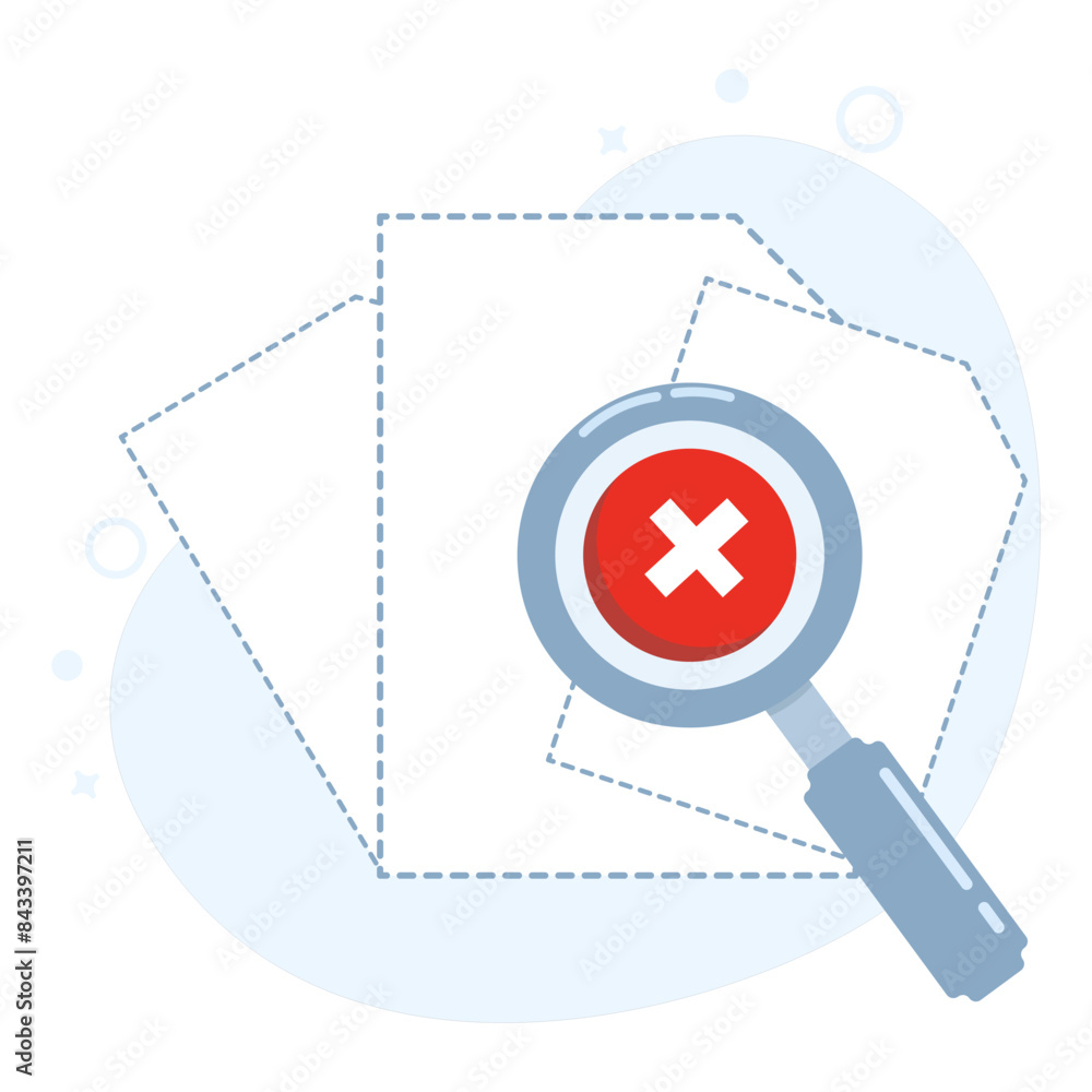 Concept no result data, document or file not found concept. File management administration, data archiving, modern graphic elements for landing page, ui, infographics, icons, etc, flat vector. Concept no result data, document or file not found concept. File management administration, data archiving, modern graphic elements for landing page, ui, infographics, icons, etc, flat vector.