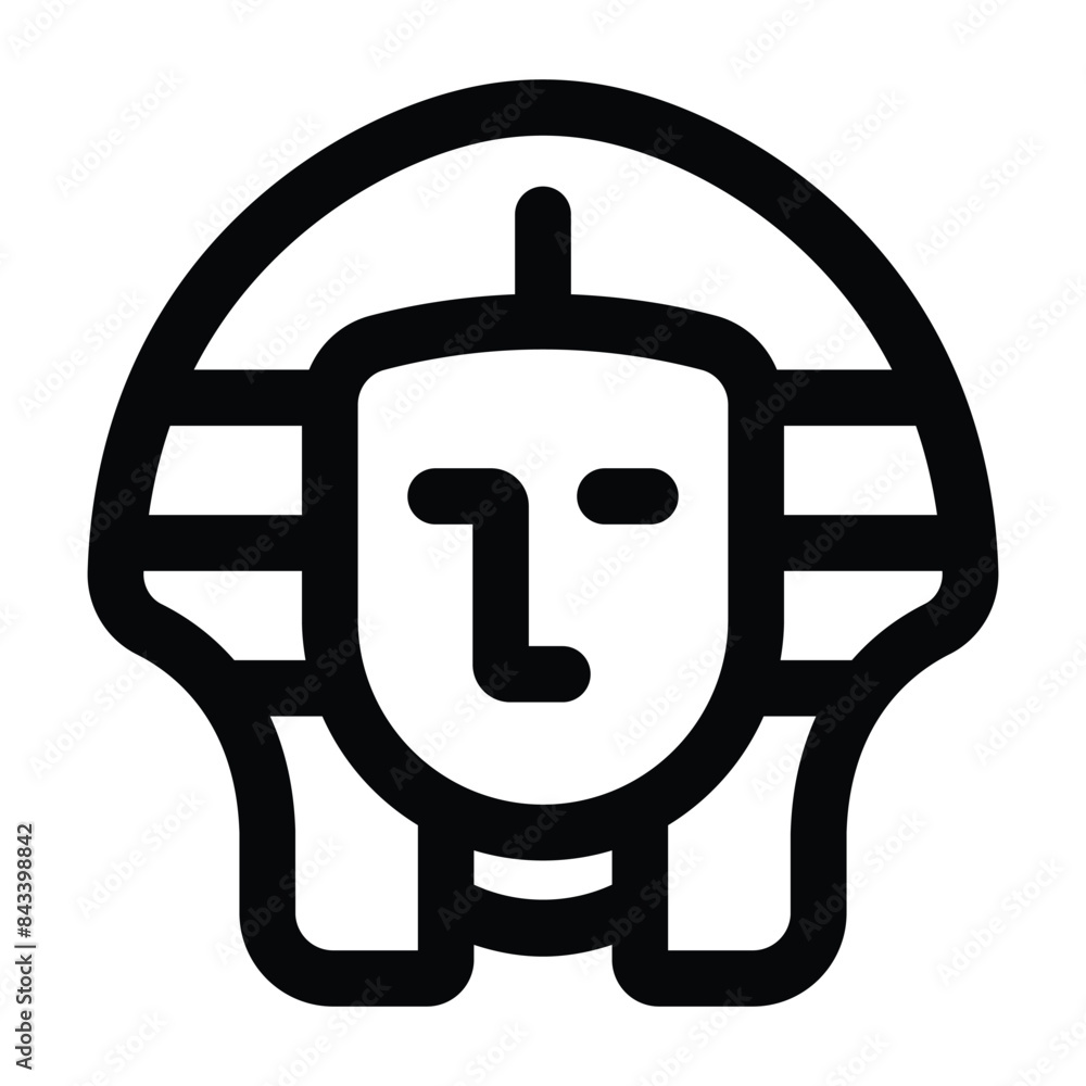 Simple Pharaoh icon. The icon can be used for websites, print templates, presentation templates, illustrations, etc Simple Pharaoh icon. The icon can be used for websites, print templates, presentation templates, illustrations, etc