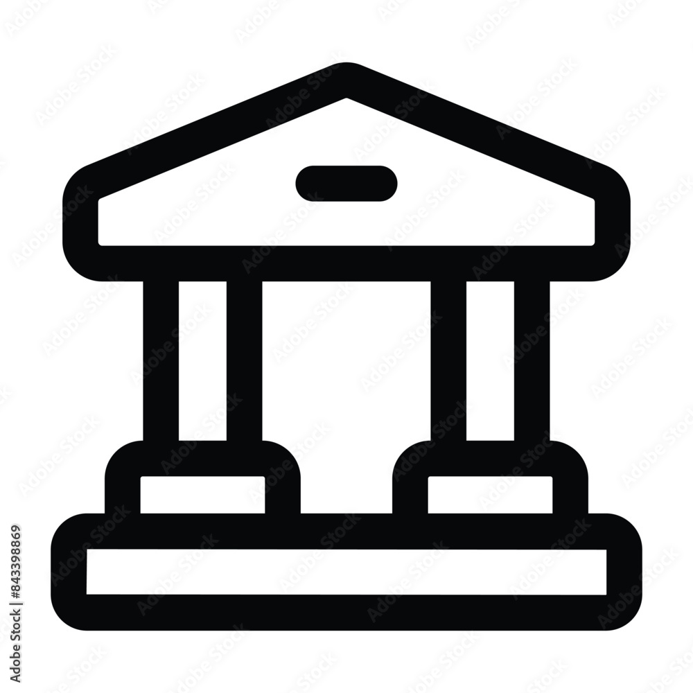 Simple Museum icon. The icon can be used for websites, print templates, presentation templates, illustrations, etc Simple Museum icon. The icon can be used for websites, print templates, presentation templates, illustrations, etc