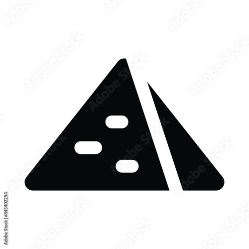 Simple Pyramid icon. The icon can be used for websites, print templates, presentation templates, illustrations, etc