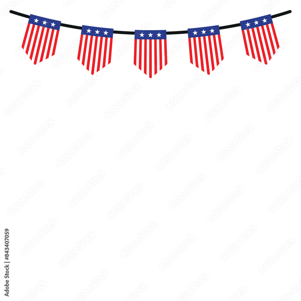 Obraz premium American Bunting Flag