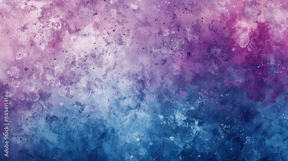 Fototapeta premium Grainy texture with blue, purple, pink, and white gradient, creating a noisy and vibrant background design, ideal for banners and posters