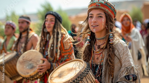 Timkadin Festival in Morocco. Berber culture