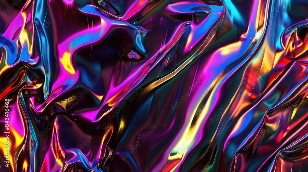 colorful metallic neon texture with Chromatic foil rainbow iridescent colorful metallic neon texture with Chromatic foil rainbow iridescent