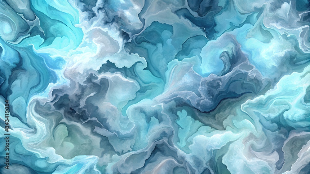 Abstract blue and white swirling pattern Abstract blue and white swirling pattern