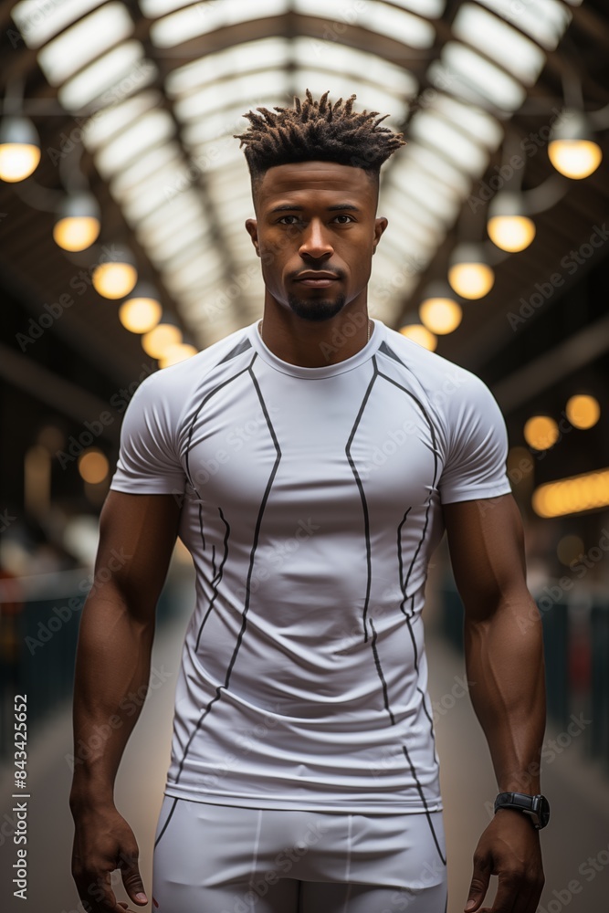 Fototapeta premium Urban runner in motion 