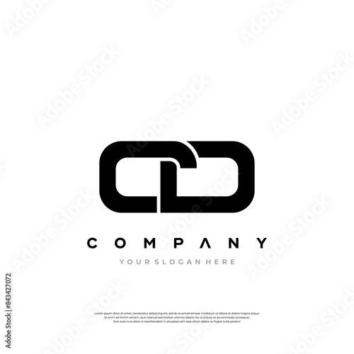 Interlocking Elegance: CD Logo