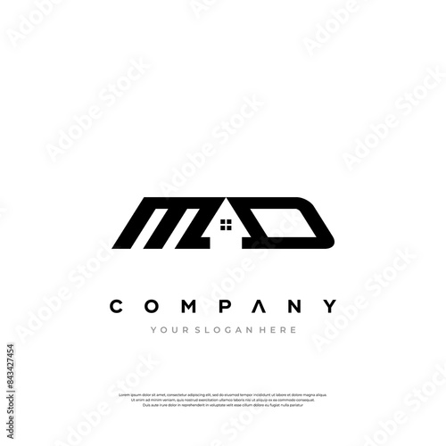 Modern Real Estate Logo Template MD