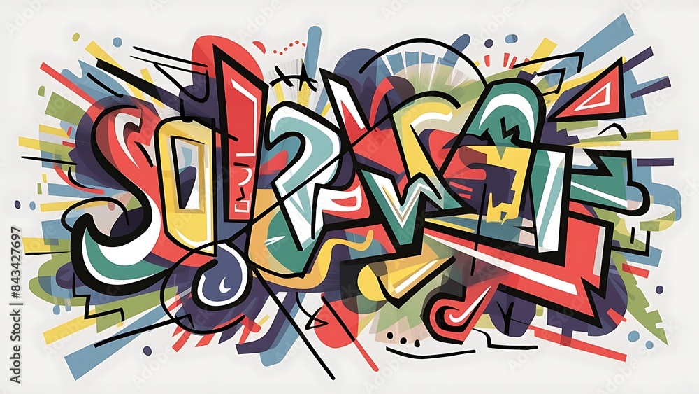 Fototapeta premium abstract design over white background