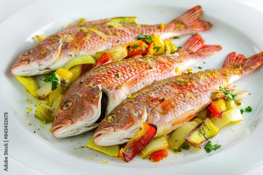 Baked Snapper with Perfectly Cooked Vegetables and Fresh Herbs Baked Snapper with Perfectly Cooked Vegetables and Fresh Herbs