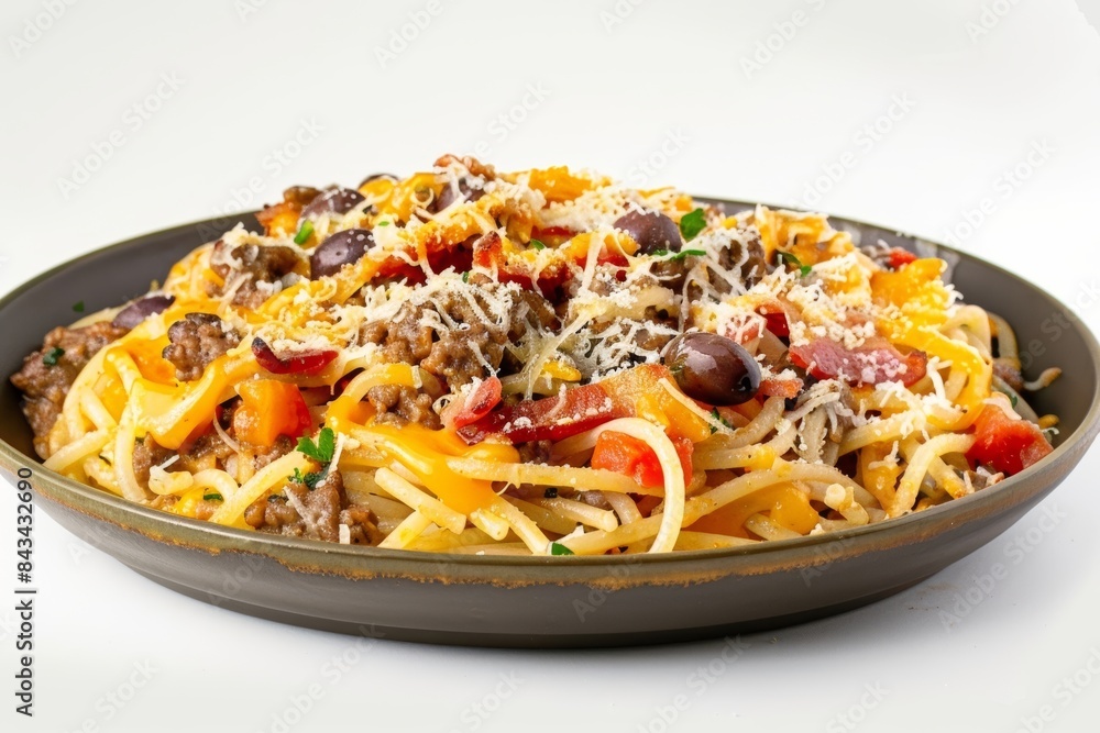 Tantalizing Baked Spaghetti with Melted Cheddar and Herbs Tantalizing Baked Spaghetti with Melted Cheddar and Herbs