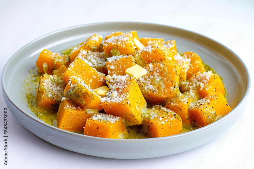 Creamy Butternut Squash Gratin with Basil Pesto Creamy Butternut Squash Gratin with Basil Pesto