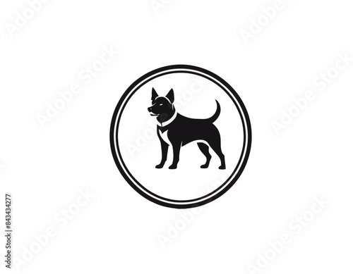 Dog logo, pies logo, logotype