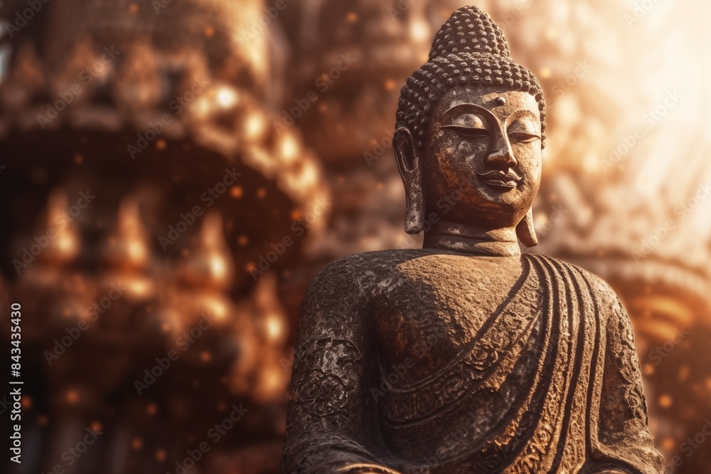 Golden Buddha, tranquil light
Golden Buddha, tranquil light